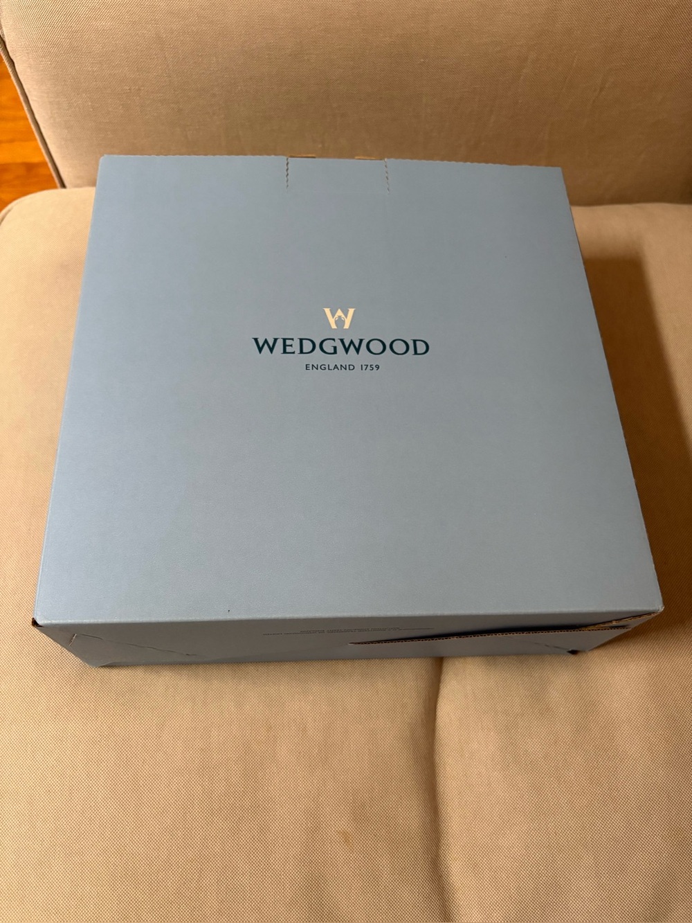 Wedgwood Classic White Dinnerware Set with Delicate Silver Dot Trim from England